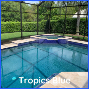 Tropics Blue in an Indoor Pool