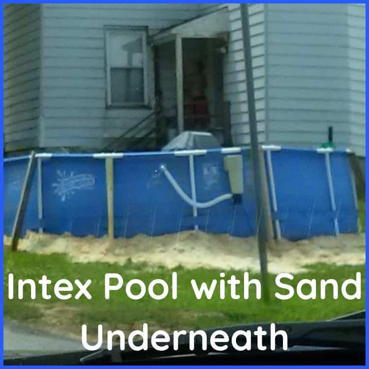 Intex Pool With Supporting Sand Base