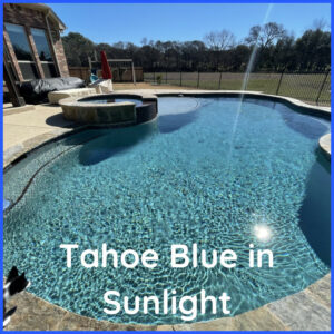 Tahoe Blue pool in sunlight